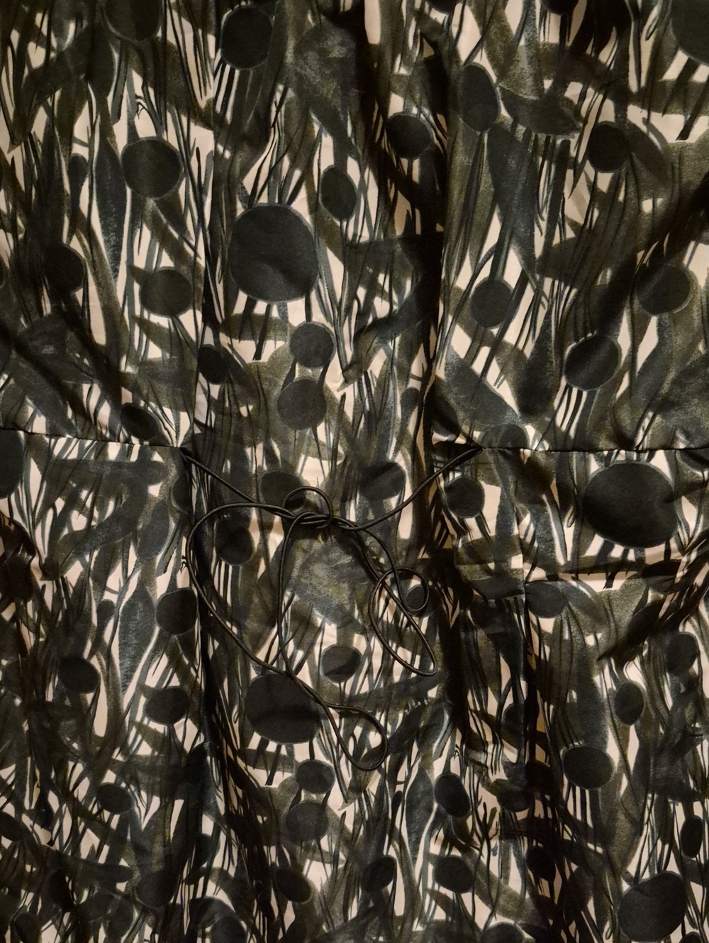 Marni Dark Green Painted Leaves Dress - Picture 4 of 4
